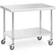 Helloshop26 - Table de travail cuisine professionnel premium 60 x 100 cm 155 kg acier inoxydable argenté 14_0010017 - 3000221956893 Helloshop26 - Table de travail cuisine professionnel premium 60 x 100 cm 155 kg acier inoxydable argenté 14_0010017 - 3000221956893