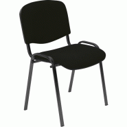 Lot de 10 chaises salle d'attente Klassic - Noir