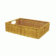 Manne polypro rectangle "Carita" miel 40x30x10cm - par 8