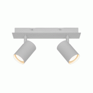 Nordlux Spoterie FRIDA 2-Spot Métal Blanc, H.11.5 - IP20 - GU10 / Intérieur - blanc 5701581477186