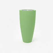 PLAST'UP ROTOMOULAGE pot conique 3 en-1 dessus inox - vertpistache - vert 0637962082067 PLAST'UP ROTOMOULAGE pot conique 3 en-1 dessus inox - vertpistache - vert 0637962082067