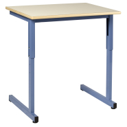 Table Lodi - Fixe ou réglable - Piètement à dégagement latéral - Structure monobloc soudée