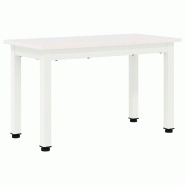 VidaXL Table basse Blanc 60 x 30 x 36 cm Bois de pin massif Modèle Zenith Select - 892758