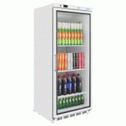 Vitrine réfrigérée positive 600 Litres, 1 porte vitrée GN 2/1, blanche, 185 W, 220 V - MONO Vitrine réfrigérée positive 600 Litres, 1 porte vitrée GN 2/1, blanche, 185 W, 220 V - MONO