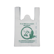 1000 sacs bretelles biodégradables 26+12×40 cm colibri personnalisable