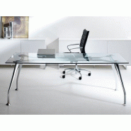 Bureau de direction en verre design Bureau de direction en verre design