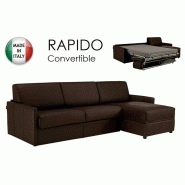 CANAPÉ D'ANGLE SUN CONVERTIBLE EXPRESS 140CM POLYURÉTHANE MARRON MATELAS ÉPAISSEUR 16CM CANAPÉ D'ANGLE SUN CONVERTIBLE EXPRESS 140CM POLYURÉTHANE MARRON MATELAS ÉPAISSEUR 16CM
