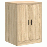 Helloshop26 - Armoire de rangement garage 60 x 51 x 85 cm surface de travail polyvalente durable en bois de pin chêne sonoma 02_0051371 - Bois massif