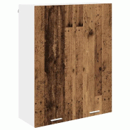 Helloshop26 - Armoire suspendue moderne rangement spacieux 80 x 31 x 100 cm en bois d'ingénierie bois ancien 02_0053407 - Bois massif 3000237933154