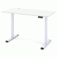 Helloshop26 - Bureau debout ergonomique 120 x 60 x 73-118 cm avec mémorisation des hauteurs et technologie anti-collision en bois 20_0015716 - métal