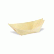 Packnwood FHC - 800Pcs - Barquette bateau bois 113x70x14mm - marron - 100% recyclable et écoresponsable Packnwood FHC - 800Pcs - Barquette bateau bois 113x70x14mm - marron - 100% recyclable et écoresponsable