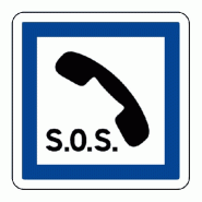 Panneau CE2a - Poste d'appel d'urgence