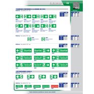 Panneau de signalisation d'evacuation