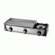 Plancha à gaz avec réchaud – plaque en acier rectifié – épaisseur 6 mm - 3667335118304 Plancha à gaz avec réchaud – plaque en acier rectifié – épaisseur 6 mm - 3667335118304