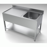 Plonge en inox 1 bac 1400 x 700 mm profondeur 700 mm egouttoir gauche - 3667470001004