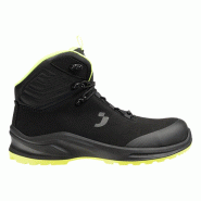 Safety Jogger - Baskets de sécurité mi-hautes véganes respirantes MODULO gris et jaune S3S Gris / Jaune Taille 41 - 41 gris matière synthétique 5