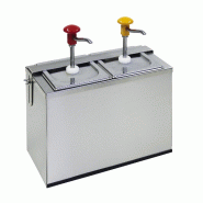 Schneider - Distributeur doseur à bouton-poussoir COOL, acier inoxydable, 375 x 185 x 375 mm - 2 x 3,0 L - argenté multi-matériau 152441