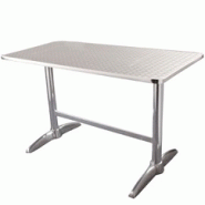 Table en acier inoxydable - 2 pieds en alliage aluminium - Intérieur et extérieur - 1200x600x720 mm Table en acier inoxydable - 2 pieds en alliage aluminium - Intérieur et extérieur - 1200x600x720 mm