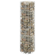 Vidaxl poteau à gabion circulaire acier galvanisé ø30x100 cm 152012