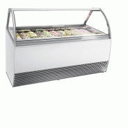 Vitrine ventilée pour glace en bac Blanc - 201 L | Tefcold - MILLENNIUMLX20