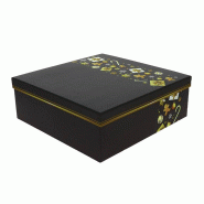 Boite carton carrée cado 34x34 - Boite carton carrée cado 34x34 -