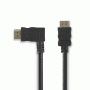 Câble Hdmi 1.50m Haute Vitesse Avec Ethernet Connecteur Hdmi - Connecteur Hdmi Coudé Vers La Gauche 1,5 M Noir Usage Non Intensif Nedis - noir 36 Câble Hdmi 1.50m Haute Vitesse Avec Ethernet Connecteur Hdmi - Connecteur Hdmi Coudé Vers La Gauche 1,5 M Noir Usage Non Intensif Nedis - noir 36