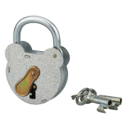 Cadenas à clé 2493 - 55 mm - Corps acier galvanisé avec anse zinguée et mécanisme à gorge - Marque THIRARD Cadenas à clé 2493 - 55 mm - Corps acier galvanisé avec anse zinguée et mécanisme à gorge - Marque THIRARD