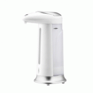 Distributeur automatique de savon, gel hydroalcoolique 330 ml gris et blanc soap dispenser auto dispenser