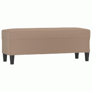 Helloshop26 - Banc banquette cappuccino 100 x 35 x 41 cm synthétique 02_0010480 - polyester 3000577282721