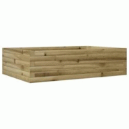 Helloshop26 - Jardinière bac lit surélevé plantes fleurs terrasse jardin 90 x 60 x 23 cm bois de pin imprégné marron 02_0038007 - 3000214018683 Helloshop26 - Jardinière bac lit surélevé plantes fleurs terrasse jardin 90 x 60 x 23 cm bois de pin imprégné marron 02_0038007 - 3000214018683