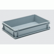 Bac plastique gerbable - kesbac 600x400x120mm