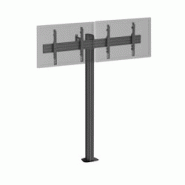 KIMEX Support TV sur pied - 2 écrans 43'' - 49'' Hauteur 175cm à visser noir - noir 3700685425927 KIMEX Support TV sur pied - 2 écrans 43'' - 49'' Hauteur 175cm à visser noir - noir 3700685425927