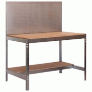 PROREGAL Etabli BUFFALO avec paroi à outils | HxLxP 84x150x61cm | Capacité de charge 600kg | Galvanisé - argenté métal PR_RS37-08 PROREGAL Etabli BUFFALO avec paroi à outils | HxLxP 84x150x61cm | Capacité de charge 600kg | Galvanisé - argenté métal PR_RS37-08