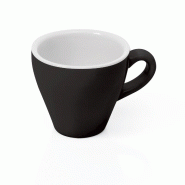 Tasse expresso 90 ml noir bord blanc ITALIA BLACK lot de 6 - Was Germany - porcelaine 4044925165068