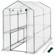 TecTake GmbH tectake Serre de jardin souple 2,23 m² blanc - 401861 - blanc plastique 401861 TecTake GmbH tectake Serre de jardin souple 2,23 m² blanc - 401861 - blanc plastique 401861