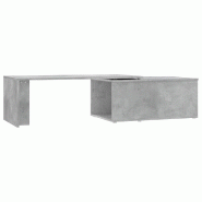 VidaXL Table basse gris béton 150x50x35 cm bois d'ingénierie Modèle Atlas Office Pro Minimal - 801341