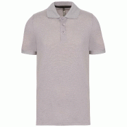 WK Designed To Work Polo manches courtes homme Oxford Grey S 65% Polyester | 35% Coton - S 3663938184241