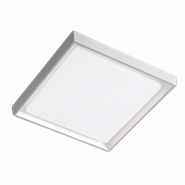 Zafferano Alu Applique Et Plafonnier En Aluminium Moulé Sous Pression Blanc Mat 30W Led Ip54 34X34X5 Cm Pour Éclairage Intérieur Et Extérieur De D