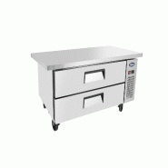 ATOSA Soubassement positif 2 tiroirs  MGF8451GR - inox MGF8451GR