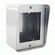 Boitier en applique inox brossée  - HERACLES - mpi01s-ct - 570127