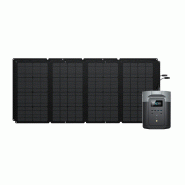 EcoFlow DELTA 2 Max Générateur solaire (PV160W) - EcoFlow DELTA 2 Max + 2 * Panneaux solaires 160W