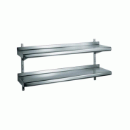 Etagère inox murale TOURNUS EQUIPEMENT 2 niveaux - Référence : 509 988 Etagère inox murale TOURNUS EQUIPEMENT 2 niveaux - Référence : 509 988