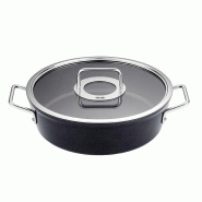 Fissler - Adamant - Casserole 28 cm avec couvercle en verre - noir aluminium 4009209396286