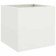 Helloshop26 - Jardinière bac lit surélevé plantes fleurs terrasse jardin 42 x 40 x 39 cm acier blanc 02_0037601 - 3000214264844 Helloshop26 - Jardinière bac lit surélevé plantes fleurs terrasse jardin 42 x 40 x 39 cm acier blanc 02_0037601 - 3000214264844