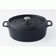 INVICTA Cocotte en fonte ovale 33 cm Noire - noir fonte 035-1098415_0