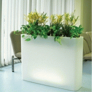 Jardinière vaso rettangolare o/e lumineuse - serralunga - l93.5cm x l26.5cm x h70cm