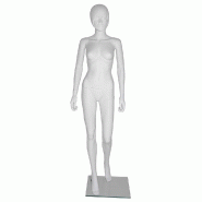 Mannequin femme tête sculptée blanc