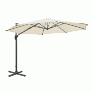 Parasol déporté professionnel Bolero Venice crème 3,5 m - FU507