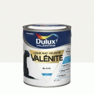 Peinture laque boiserie valénite blanc mat 2 l - DULUX VALENTINE