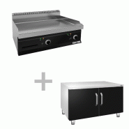 Plaque de cuisson électrique - 7,1 kW - Lisse - Incluant un socle avec 2 portes  - Mario 700 | GGM -EGK873M-GK866T